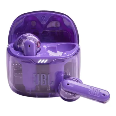 Беспроводные наушники JBL Tune Flex transparent фиолетовый