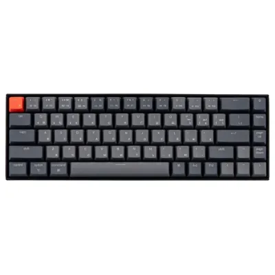 Klaviatura Keychron K6 68 Key Gateron Mechanical Keyboard White LED Red Russian Layout