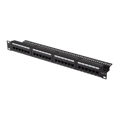 Patch-panel 2E CAT 6, UTP, 19", 1U, 24 port, yig‘ilgan