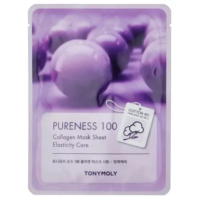 Yuz uchun matoli niqob PURENESS 100 COLLAGEN MASK SHEET 21ml