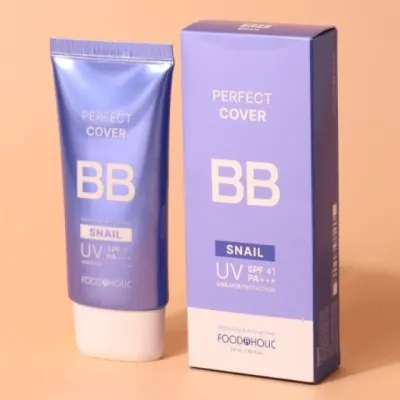 Mutsini bilan namlantiruvchi Foodaholic Snail Perfect Cover BB Cream