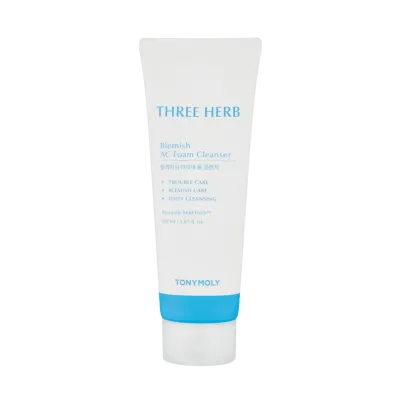 YUZ YUVISH PENKASI Three-Herb Blemish AC Foam Cleanser