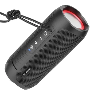 Borofone BR21 qora rangli simsiz Bluetooth-kolonkasi