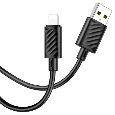 Кабель Hoco X88 USB to Lightning 1m черный