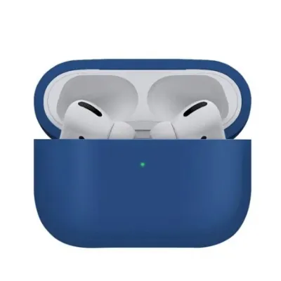 Airpods Pro uchun silikon g‘ilof (ko'k)