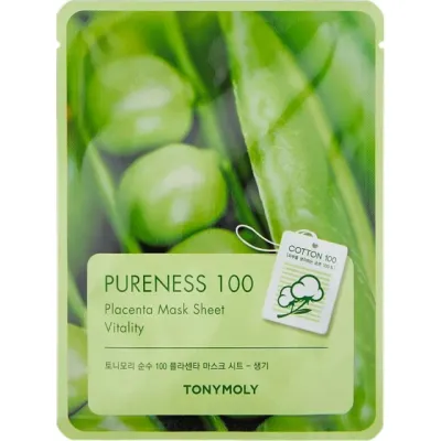 Маска для лица PURENESS 100 PLACENTA MASK SHEET 21ml