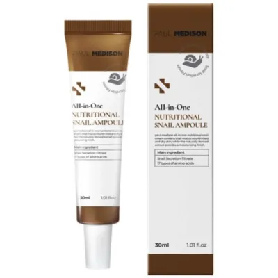 Sыvorotka-ampula uchun yuz Paul Medison All-in-One Snail Ampoule Nutrition