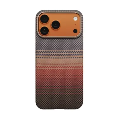 iPhone 17 Pro uchun Pitaka ultra-slim case g‘ilofi, (Sunset)