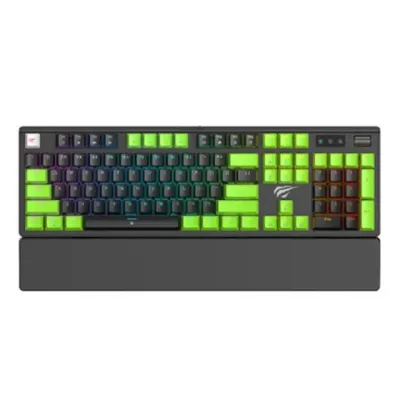 Havit KB926L Gaming Keyboard klaviaturasi, Black/Green