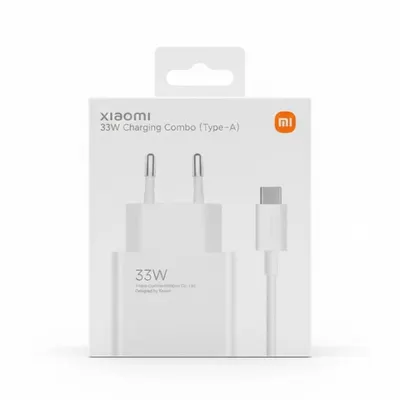 Xiaomi 33W Fast Charge kabelli tez zaryadlovchi qurilmasi, White