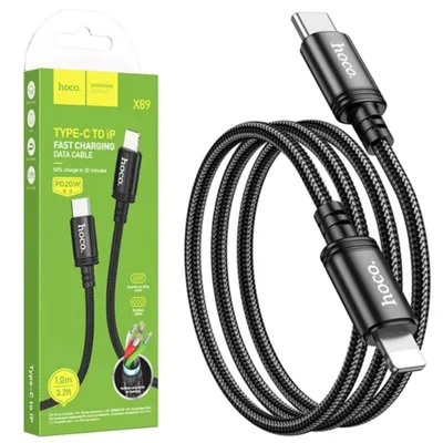 Кабель Hoco X89 Type-C to iP 1м, Black