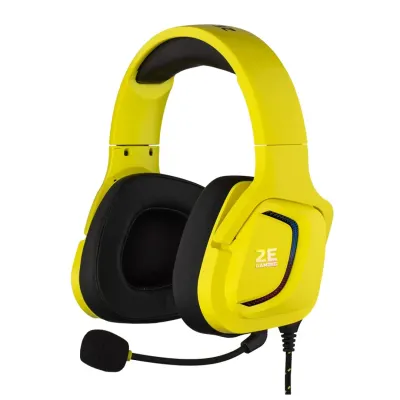 2E GAMING HG340 RGB Yellow 3.5 mm o‘yin quloqchini