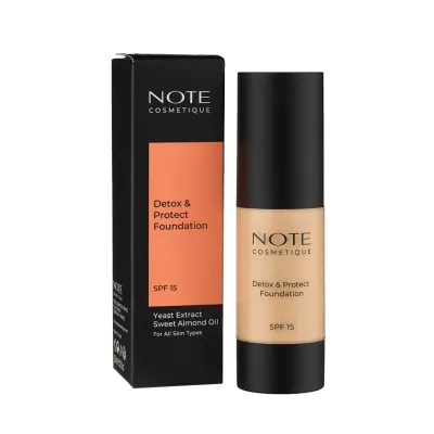 Тональный крем NOTE DETOX AND PROTECT FOUNDATION 02 SPF15 (30 ml)
