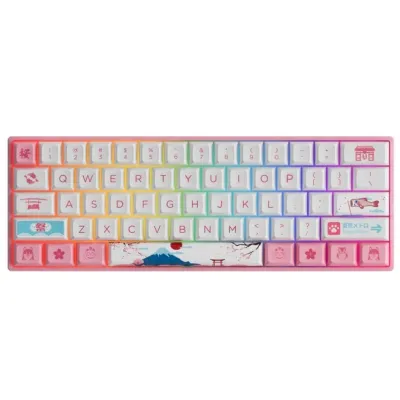 Akko A3061S World Tour Tokyo R2 RGB Hotswappable Cherry Profile Gateron RGB klaviaturasi, Orange
