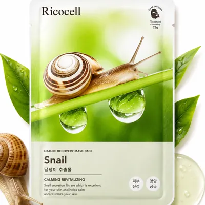 Маска для лица Recocell Nature Recovery, Snail