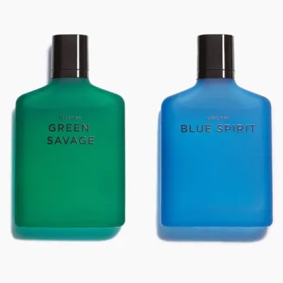 ZARA MAN GREEN SAVAGE + BLUE SPIRIT 2X 100 МЛ— парфюм для мужчин