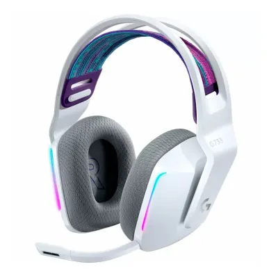 Logitech G733 LIGHTSPEED simsiz RGB o‘yin garniturasi oq