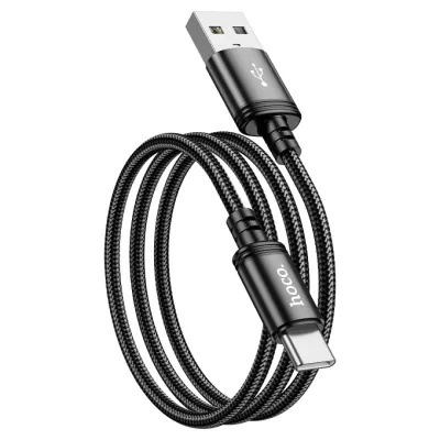 Hoco X89 USB - TypeC 1m , qora kabeli