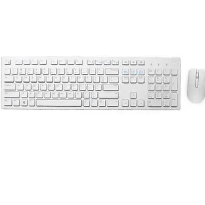 DELL KM636 Wireless Keyboard and Mouse White USB klaviatura va sichqoncha to‘plami
