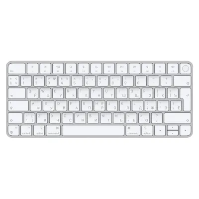 Apple Magic Keyboard Touch ID (ruscha harfli) oq klaviaturasi