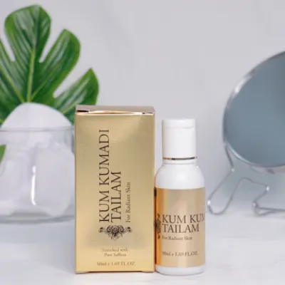 ОМОЛАЖИВАЮЩЕЕ МАСЛО ДЛЯ ЛИЦА «КУМКУМАДИ» (KUMKUMADI TAILAM) 50ML