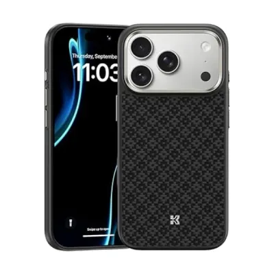 BENKS Armortint iPhone 17 Pro uchun g‘ilofi, Black (plastmassa)