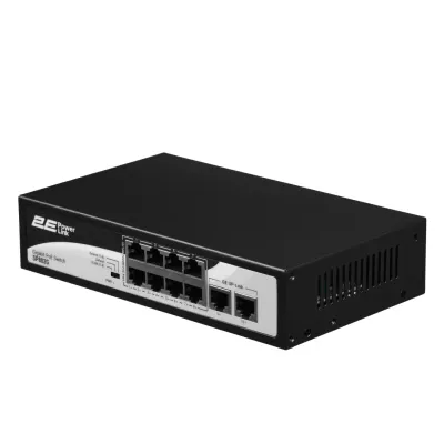 Kalit 2E POWERLINK SP802G 10XGE (8XGE POE+, 2XGE UPLINK, 120W) boshqarib bo'lmaydigan