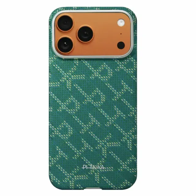 iPhone 17 Про учун Питака ултра-слим case ғилофи, (Голд Греэн)