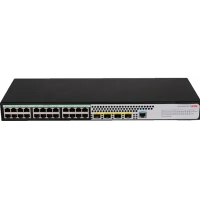 Kommutator L2 H3C S1850V2-28X L2 Ethernet Switch with 24*10/100/1000BASE-T Ports and 4*1G/10G BASE-X SFP Plus Ports,(AC) (9801A4MN)