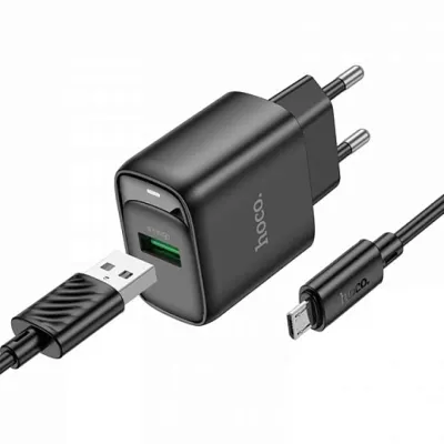 Зарядное устройство Hoco QC3.0 microUSB 18W
