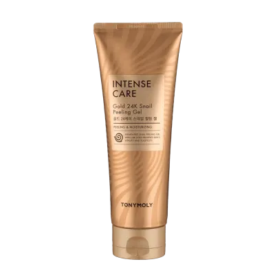 INTENSE CARE GOLD 24K SNAIL PEELING GEL 150ml - yuz uchun piling geli