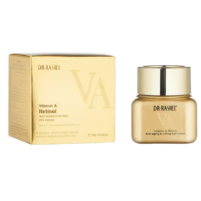 VITAMIN A RETINOL ANTI-AGING & LIFTING EYE CREAM 15GR ko'z atrofi teri uchun krem