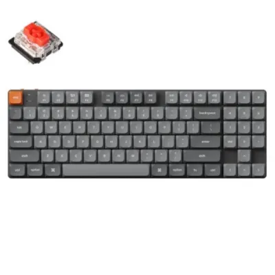 Klaviatura keychron K13 MAX 90 Key, K pro Red, WL/BT/USB-A, Hot-swap, QMK, EN/RU/UZ, RGB, Black