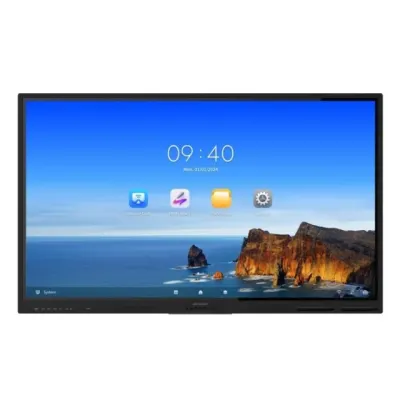 HIKVISION DS-D5B86RB/EL — 86" 4K UHD сенсорли интерактив экран (Андроид 13, 40 нуқтали мулти-тоуч)