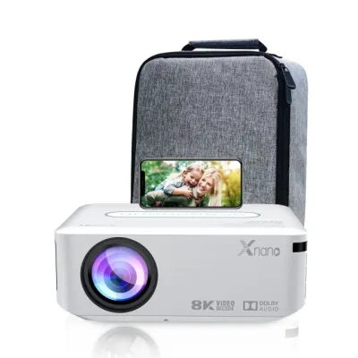 Proyektor Xnano X1 8K Wi-Fi, Full HD, White