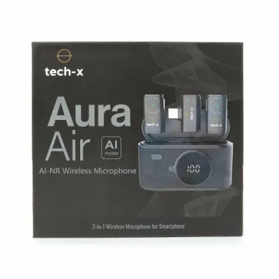 Tech-X Aura Air Black simsiz petlichka mikrofoni
