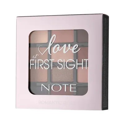 Ko'z uchun ten to'plami NOTE LOVE AT FIRST SIGHT EYESHADOW PALETTE 208 (1.3 gx12)
