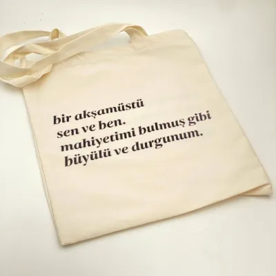 Xaridlar uchun xalta shopper "turkcha matn"
