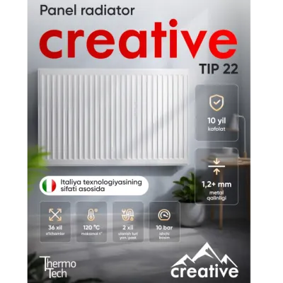 Panel radiator Creative 22 tur (600x1200)