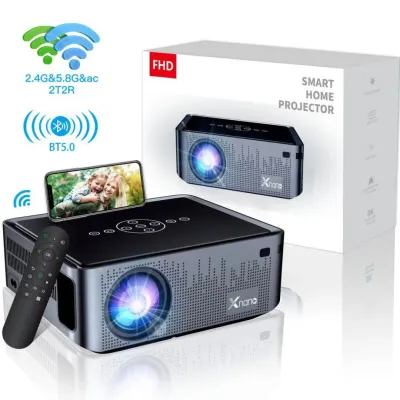 XNANO X1 Pro 8K 1080P qo‘lda/avtofokusli FHD BT WiFi uy proyektori