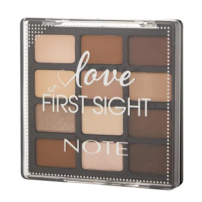 Ko'z uchun ten to'plami NOTE LOVE AT FIRST SIGHT EYESHADOW PALETTE 201 (1.3 gx12)