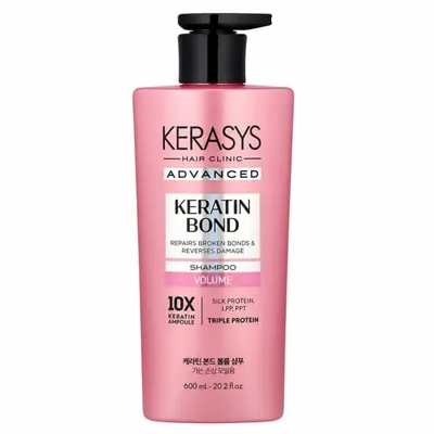 Kerasys Advanced Keratin Bond Volume — шампунь для объёма тонких волос, 600 мл