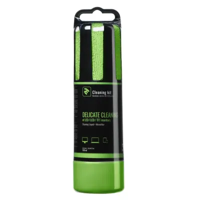 Tozalash to'plami 2E 150 ml Liquid for LED/LCD + salfetka, Green
