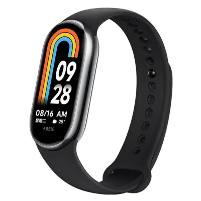 Xiaomi Mi Band 8 (Global) Qora smart-brasleti.