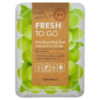 Yuz uchun matoli niqob Fresh To Go Green Grape Mask Sheet