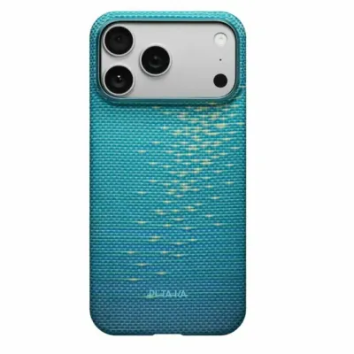 iPhone 17 Pro Max uchun Pitaka ultra-slim case g‘ilofi, (Lucid Blue)