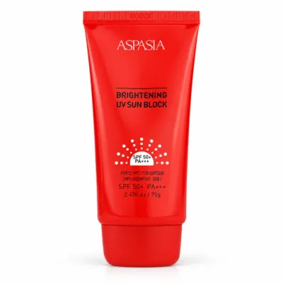 ASPASIA Brightening UV Sun Block SPF50+ PA+++ quyoshdan himoya kremi, 70 g