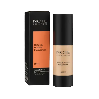 Тональный крем NOTE DETOX AND PROTECT FOUNDATION 100 SPF15 (30 ml)