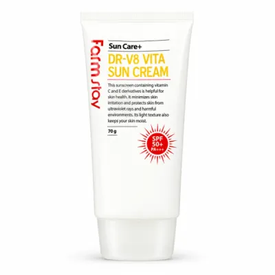 FarmStay Dr-V8 Vita Sun Cream SPF50+ PA+++ quyosh kremi, 70 g