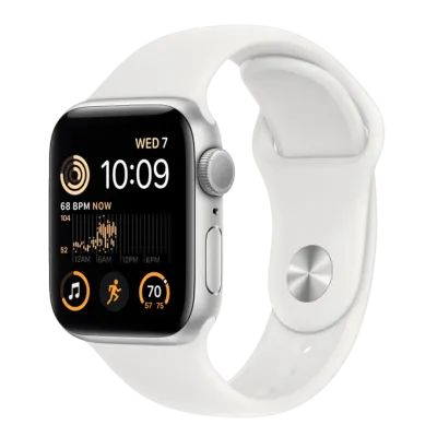 Apple Watch SE GPS (Gen2) 44 mm Silver Sport Band smart-soati